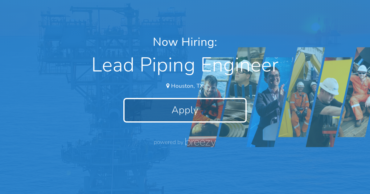 Lead Piping Engineer at SOFEC